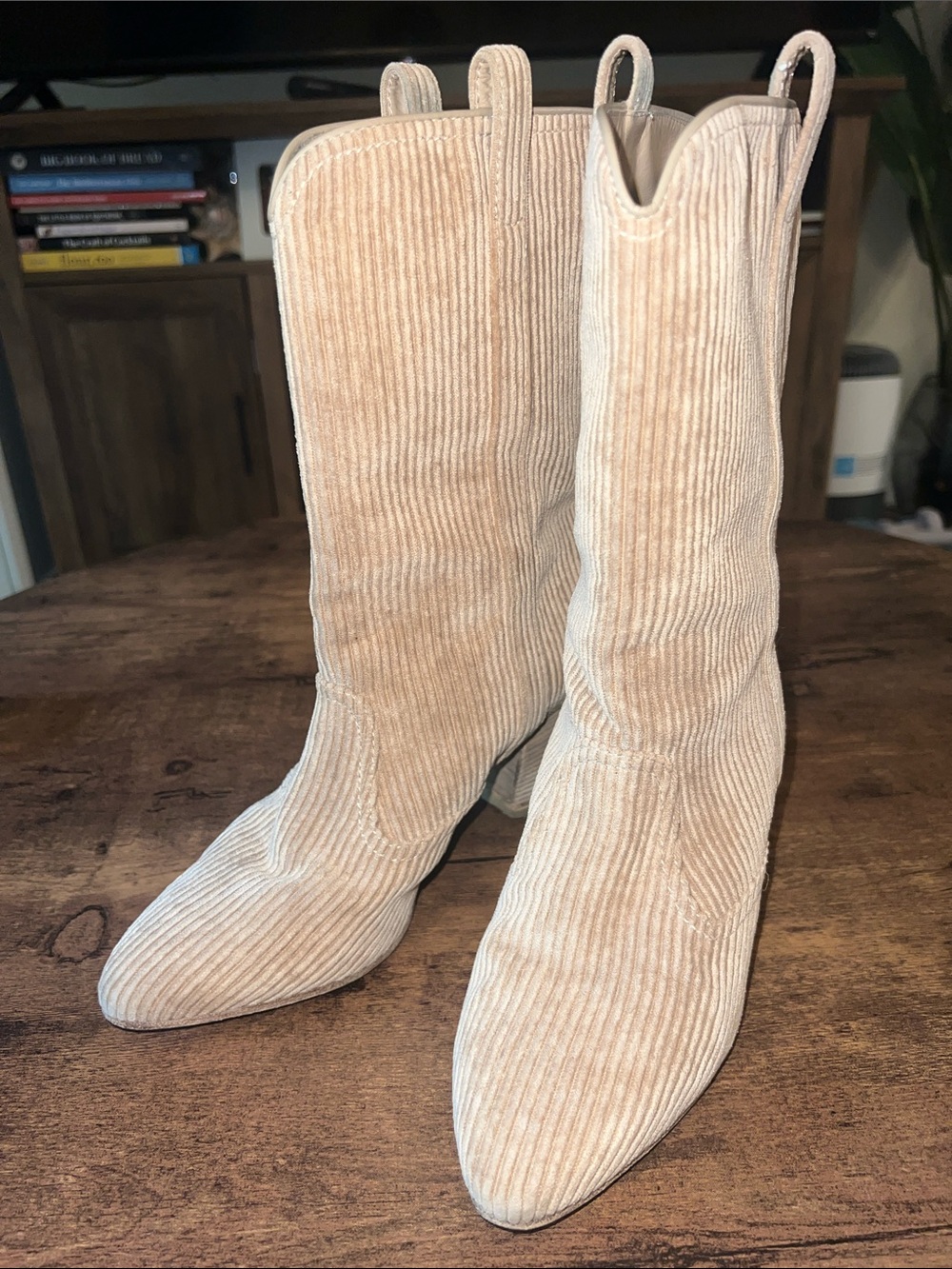 Laurence Dacade Beige Corduroy Heeled Boots - Picture 5 of 14